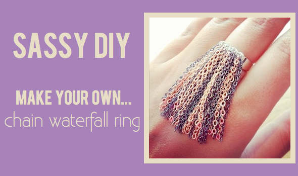 diy chain waterfall ring dcg