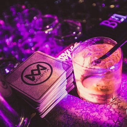 Mudita coasters and liquor