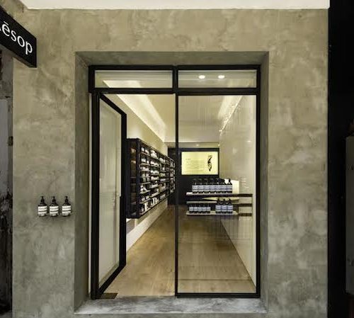 Aesop signature store, Hollywood Road, Hong Kong Exterior