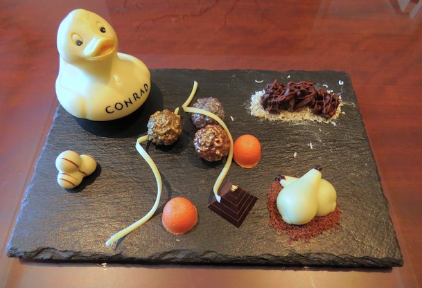 conrad macao chocolate platter