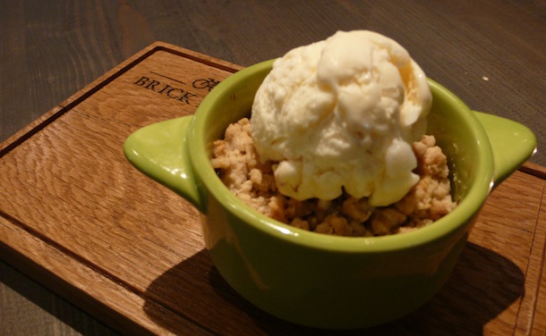 brick lane hong kong toffee banana crumble