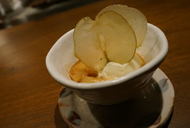 the teppanroom hong kong poached pears