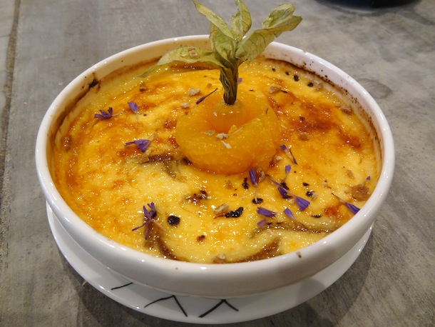 pinot duck - creme brulee