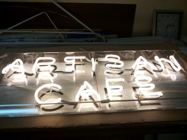 artisan cafe - sign