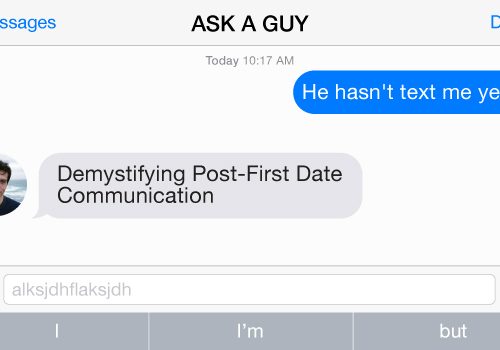 What to text a guy after first date