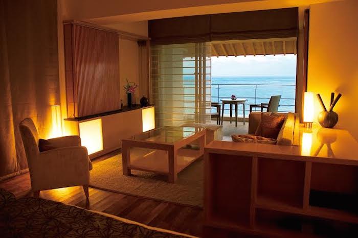 Inside a room at the Ritz Carlton Okinawa