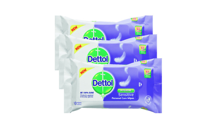 Stay clean with antibacterial wipes from Dettol
