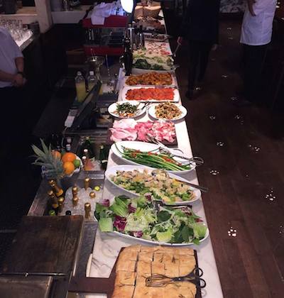 an italian buffet spread