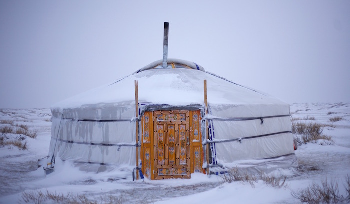 a traditional mongolian guest house