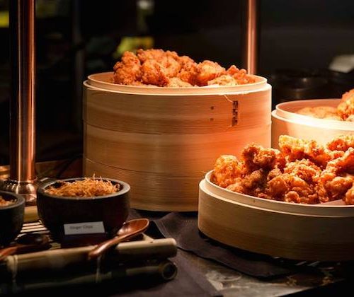 a basket of fried chicken