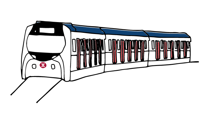 illustration of the hong kong mtr