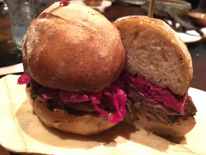 lamb burger slider at rhoda