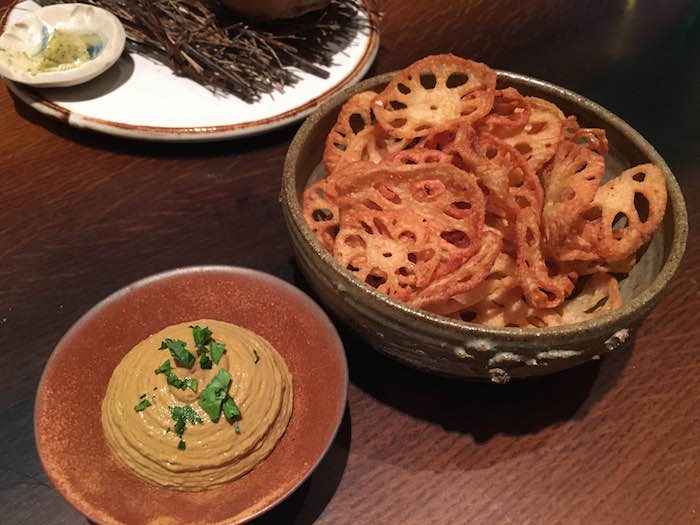 lotus chips and pate at rhoda hong kong