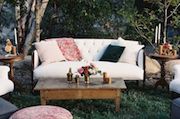 sofa in a garden