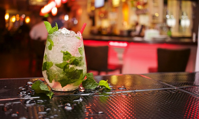 mojito on a bar