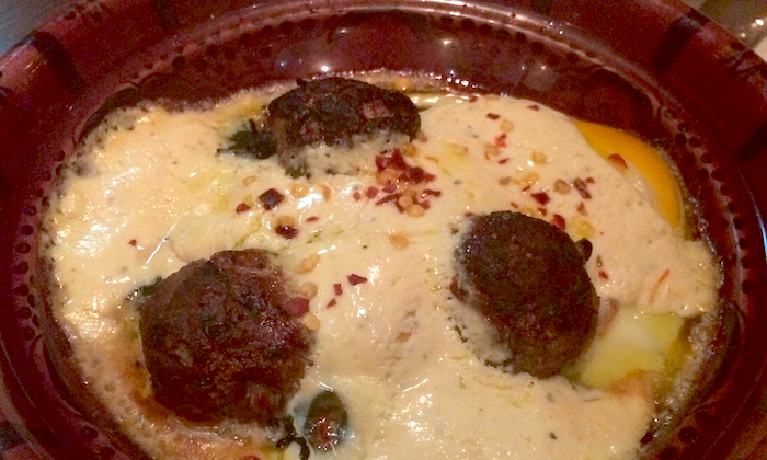 meat balls and cheese