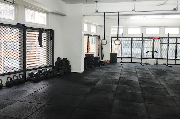 the interior of guardian fitness hong kong
