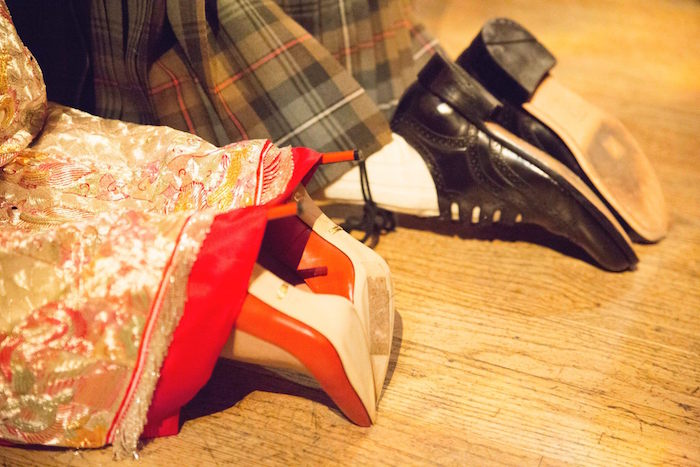 wedding shoes chinese tea ceremony