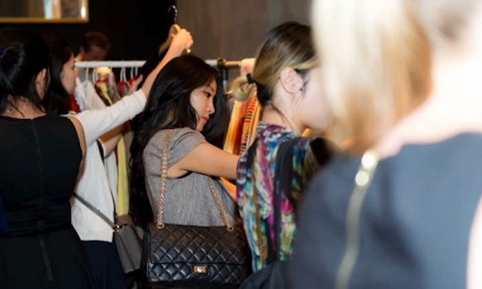 woman shopping for clothes