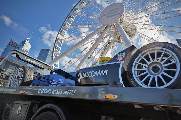 formula e car in hong kong