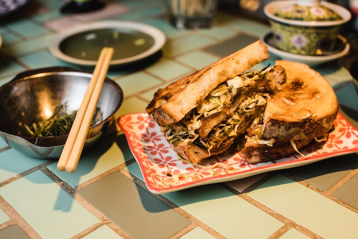 chicken katsu curry sandwich from mrs pound