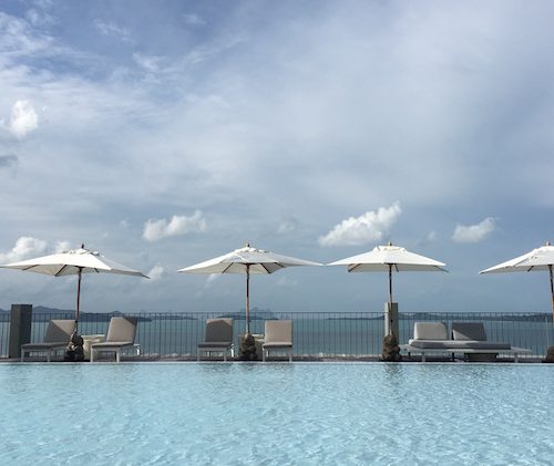 pool next to the sea at point yamu