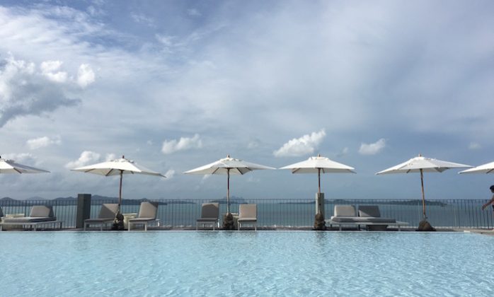 pool next to the sea at point yamu