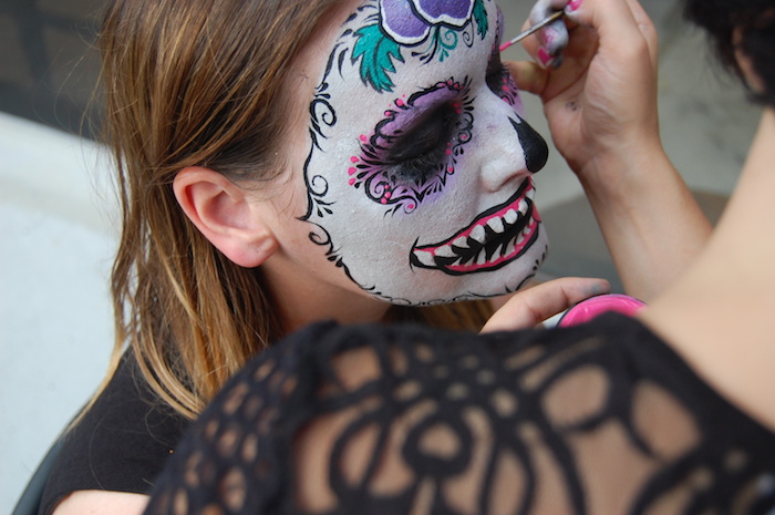 sugar skull inspired makeup