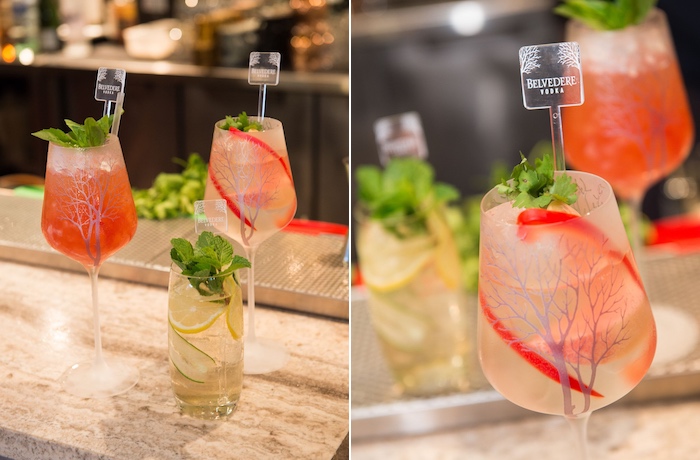 cocktails with belvedere vodka