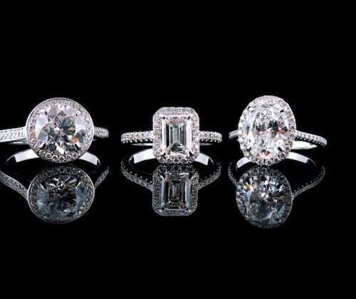 three diamond rings from ryder diamonds