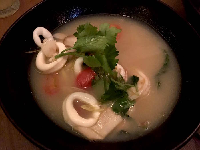 prawn and quid thai soup