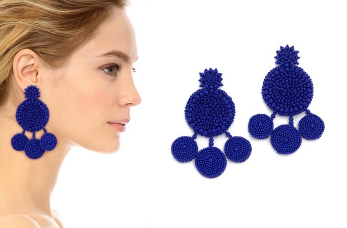 blue earrings from all things mochi
