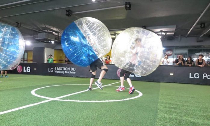 bubble football