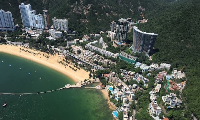 aerial view of hong kong