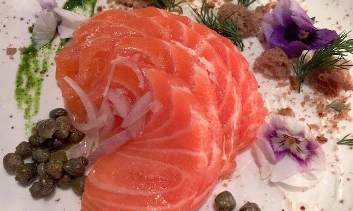 salmon at mirage restaurant and bar