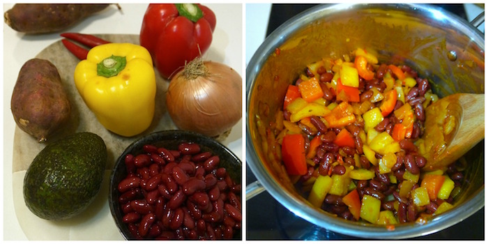 stuffed sweet potato ingredients