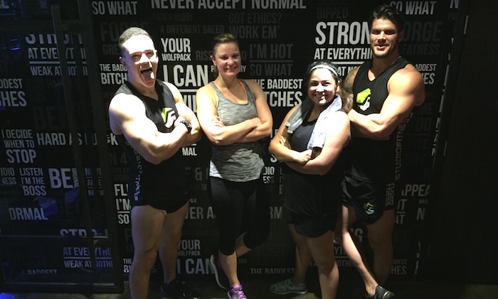 team sassy at studio fitness