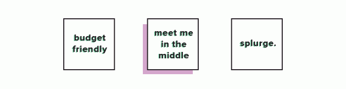 Meet me in the middle price sticker