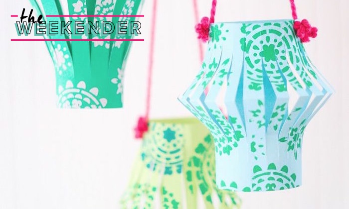colourful lanterns for weekender