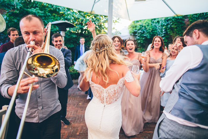 bride dancing on her wedding day