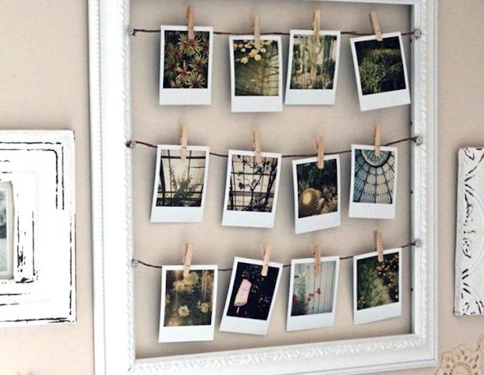 string photo frame