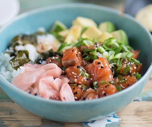 salmon poke bowl