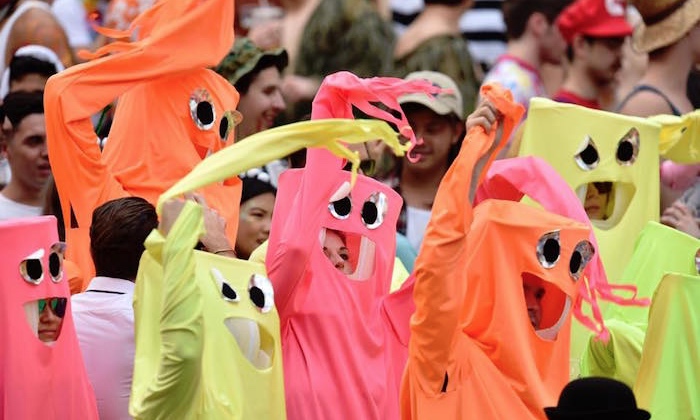 Rugby 7s colourful costumes