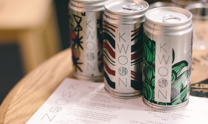kwoon, by the woods cocktail cans