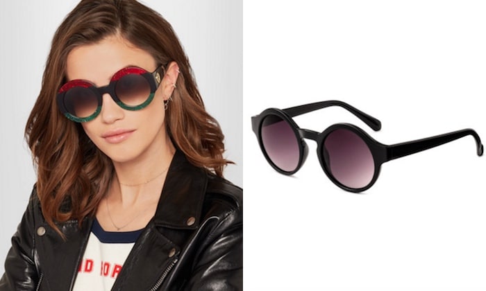 round and oversized sunglasses