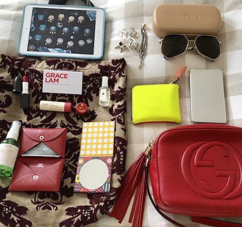 Grace Lam items in her purse