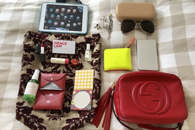 Grace Lam items in her purse