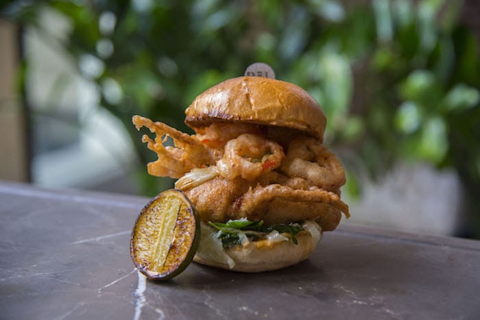 beef and liberty Softshell Crab Sandwich
