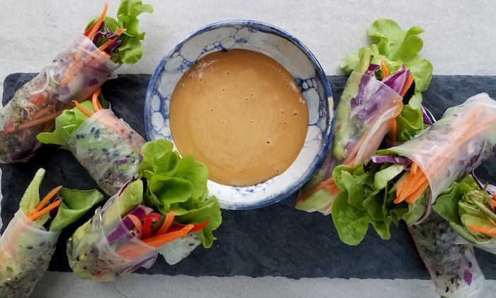 weekender mixing bowl summer rolls