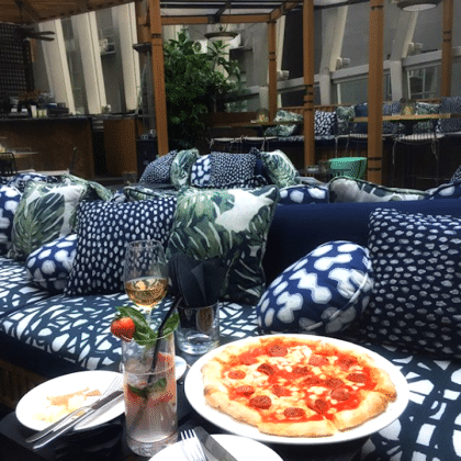 Portico at SPIGA outdoor bar